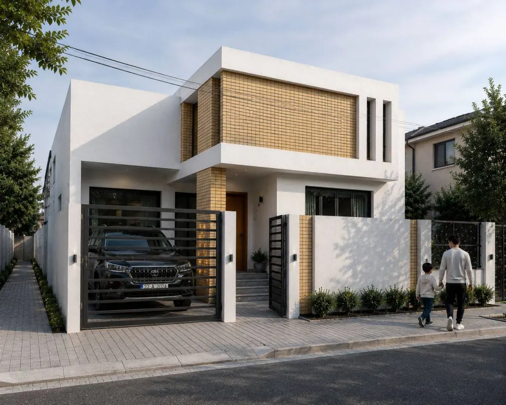 مدينة ذي قار الجديدة — تصميم عصري بواجهة حجرية دافئة